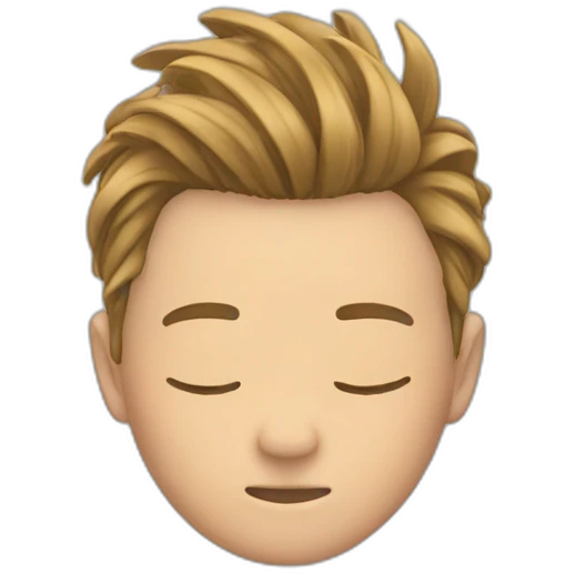 Tucking hair behind ear emoji