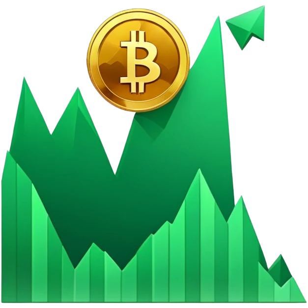 Crypto price goes up emoji