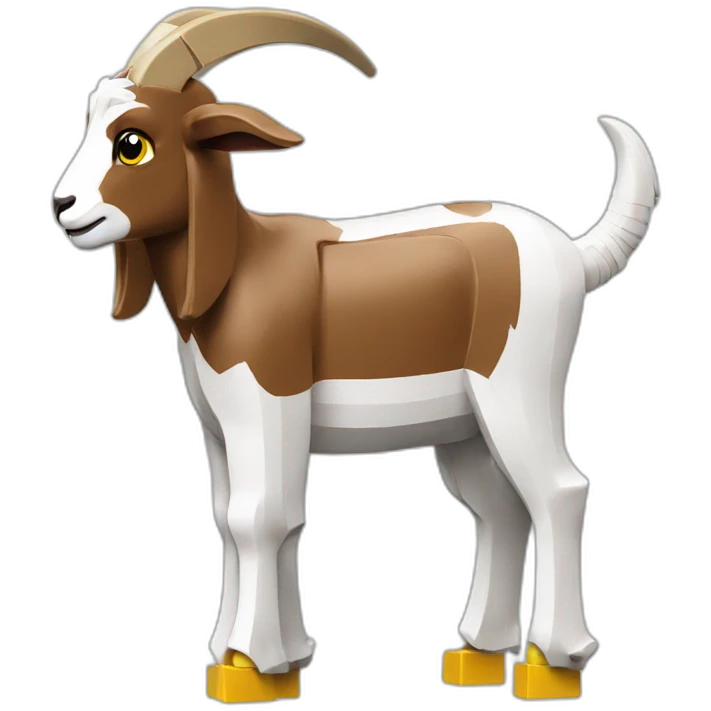 Goat with lego emoji