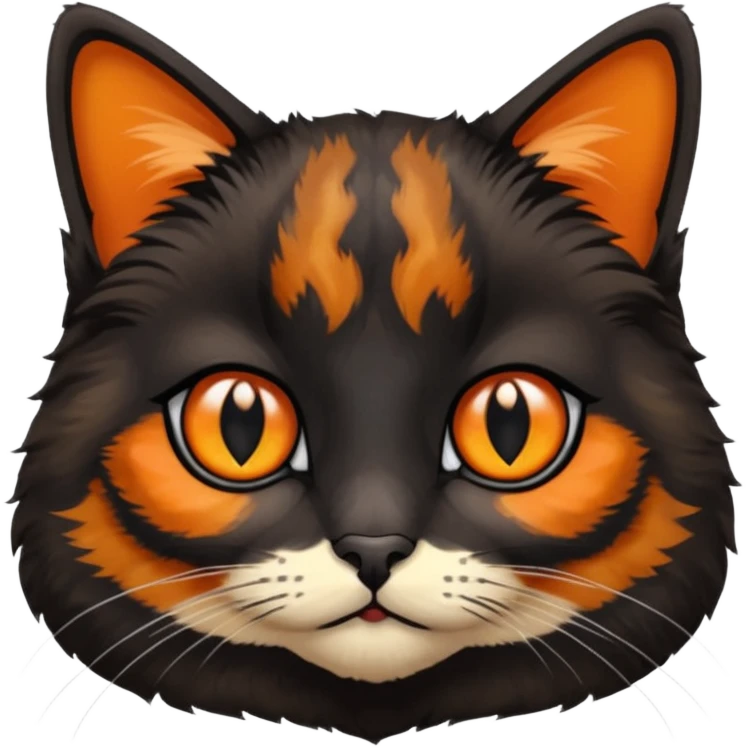 Black tortoiseshell cat emoji