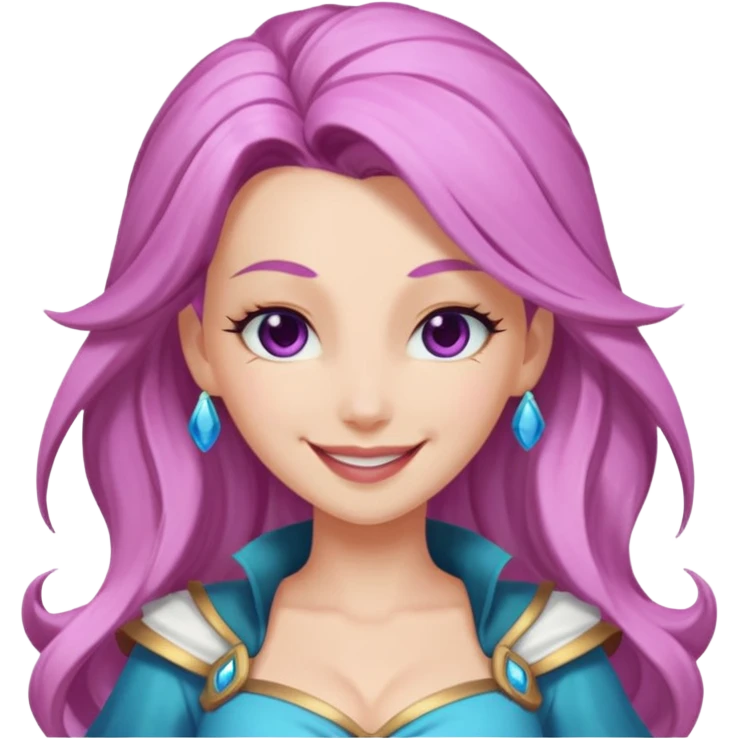 Эмодзи Серафина из лиги легенд подмигивает  emoji