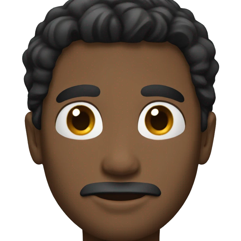 guy with middle part black hair  emoji
