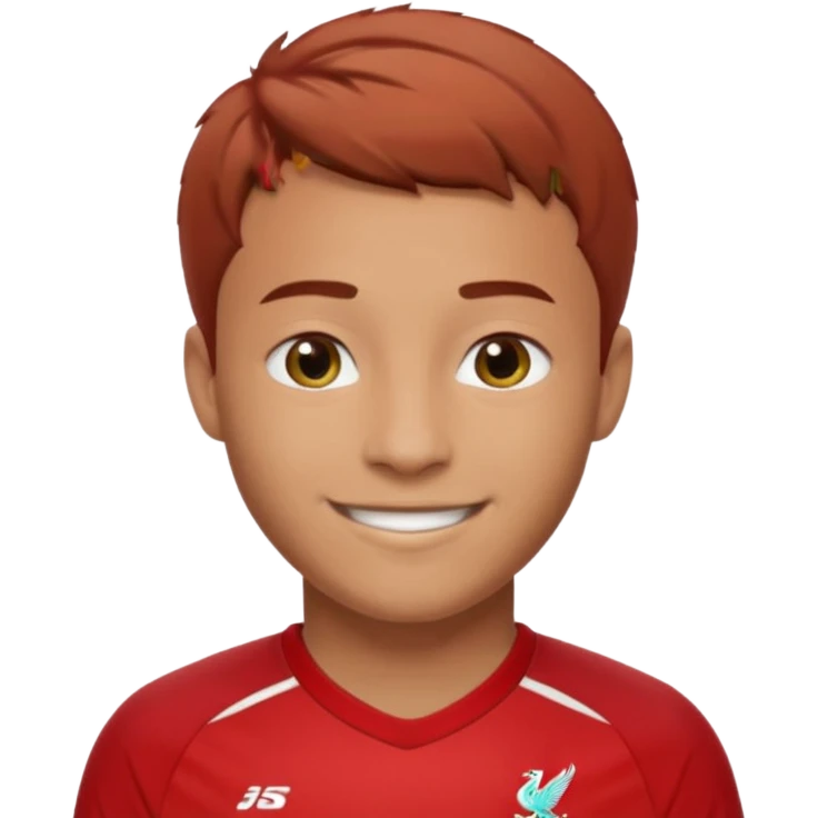 A Liverpool soccer player emoji