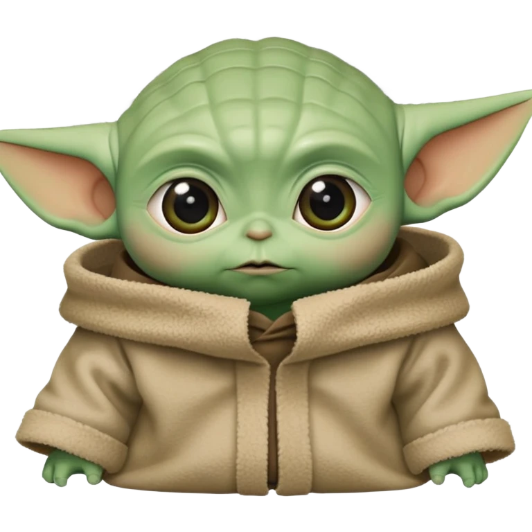 Head of baby Yoda emoji