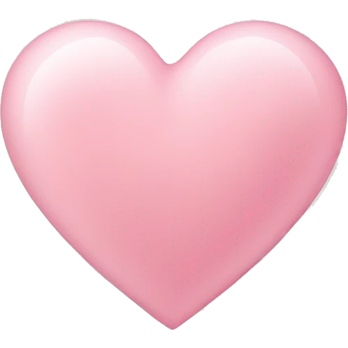 light pink heart emoji