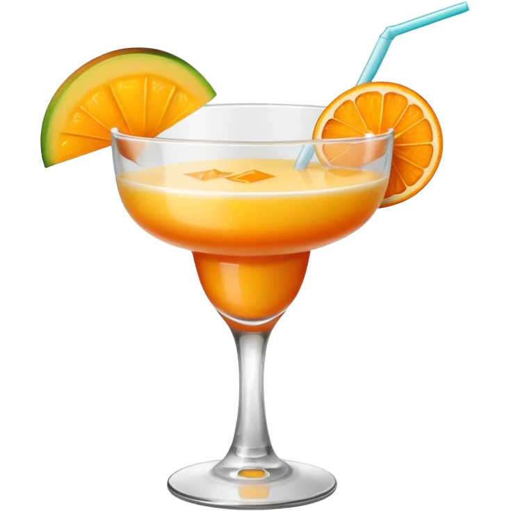 Mango daiqiri und nichts am glas schmücken emoji