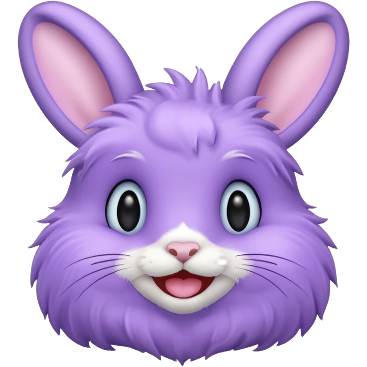 A Lavender bunny expresses very happiness 🐰 emoji