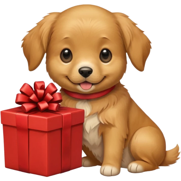 dog in present emoji