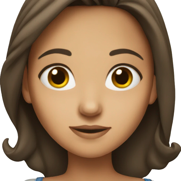 Brunette girl  emoji