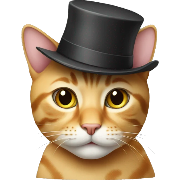 Cat with hat emoji emoji