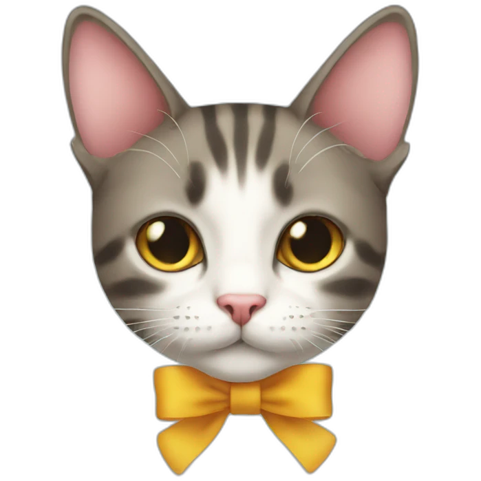 Cat cat ribbon emoji