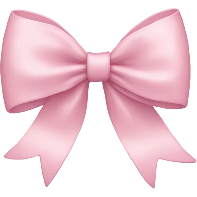 light pink bow emoji
