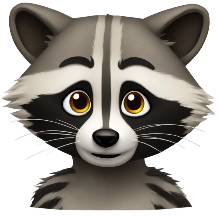 A raccoon emoji