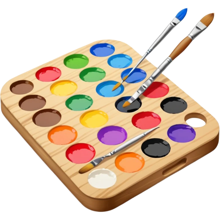 Palette with brush emoji