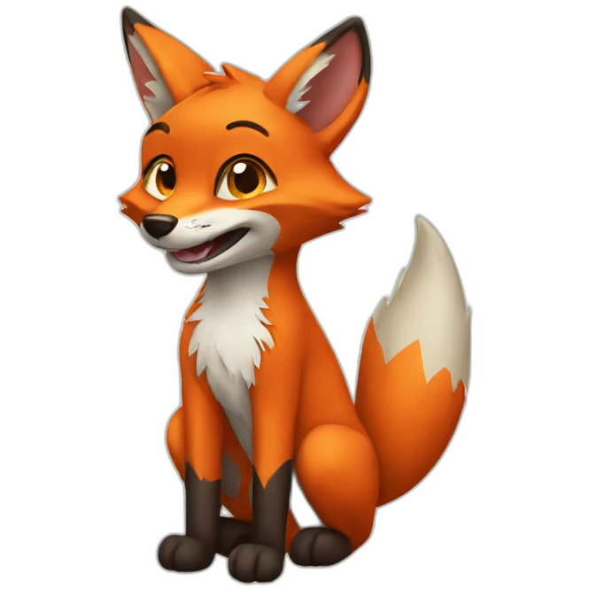 Fox wearing a Stitch costume emoji