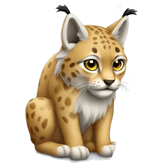 A lynx with a laptop emoji