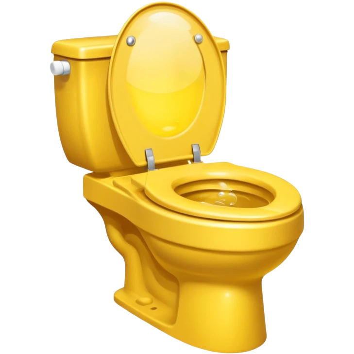 toilet with pee inside emoji
