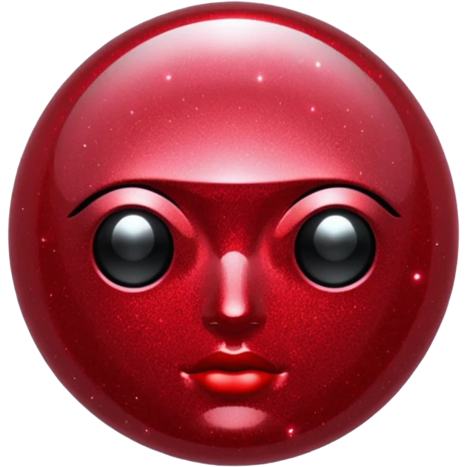red glitter cyberpunk shine emoji