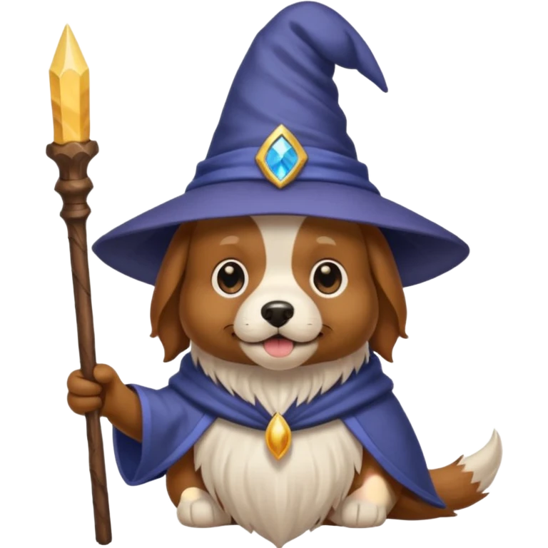 Dog wizard emoji
