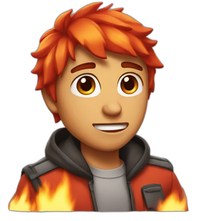 Sassy fire emoji