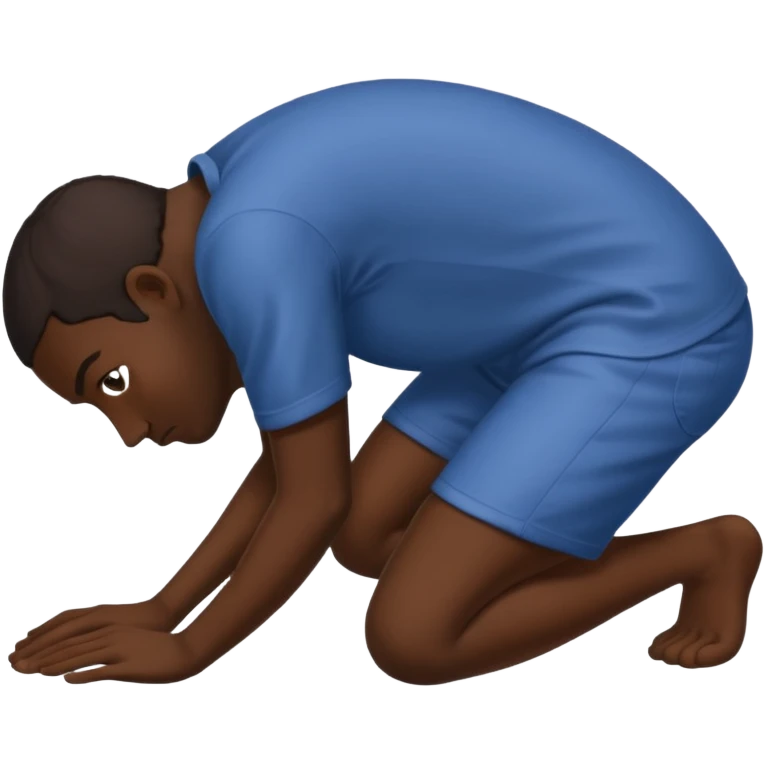 Nude big black booty bent over in the doozy position  emoji