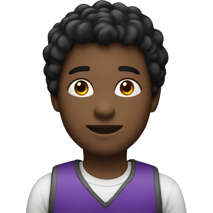 Half black and purple heart emoji