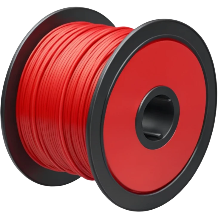 spool of red filament emoji