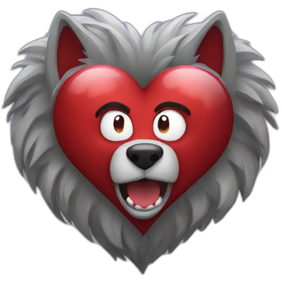 werewolf heart emoji
