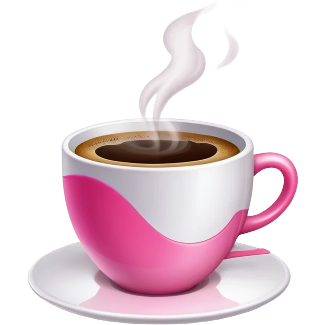 Coffee pink emoji
