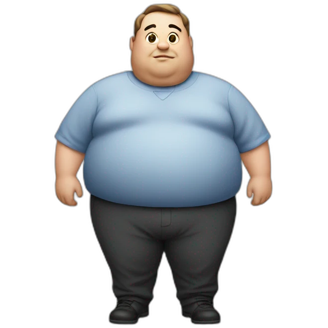 Fat man emoji