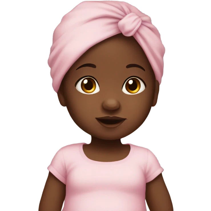 black newborn baby girl emoji