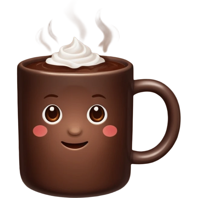 Hot chocolate emoji