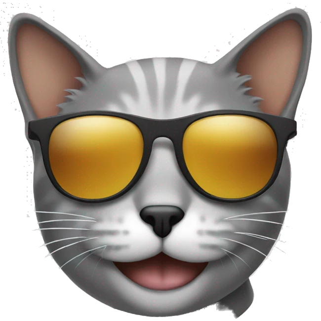 Cat with sunglasses emoji