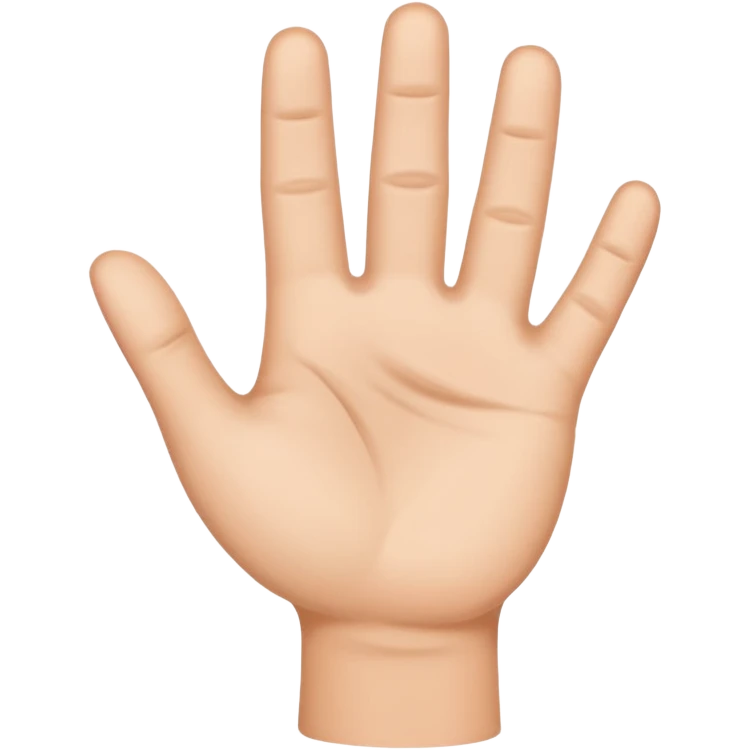 صورتی که دست بلند emoji