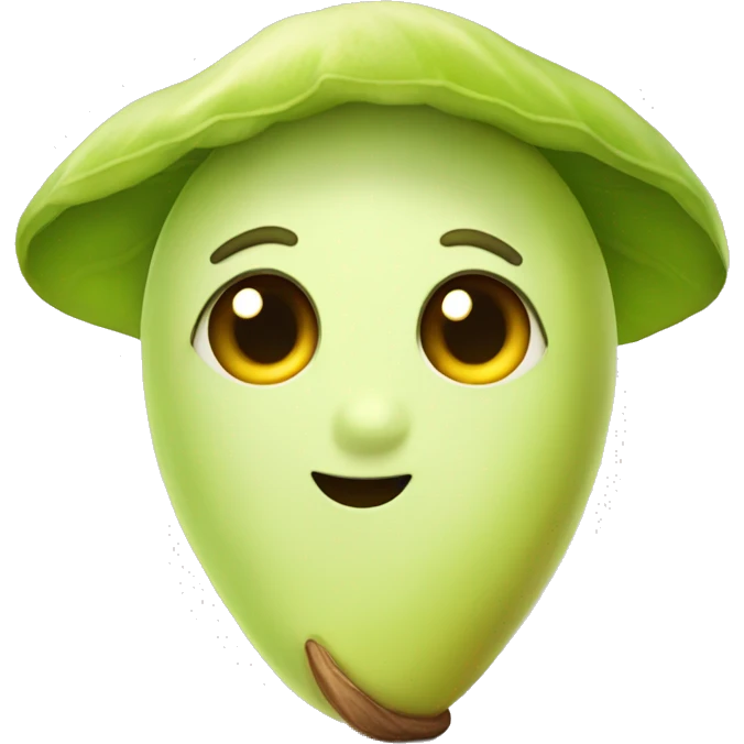 Cute pistachio  emoji