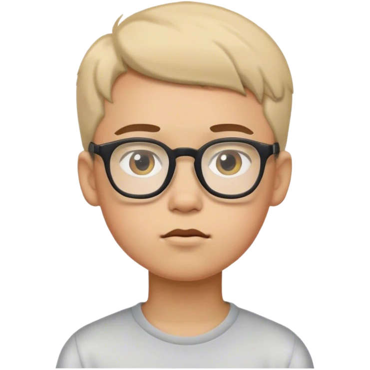 boy with glasses thought about it emoji
