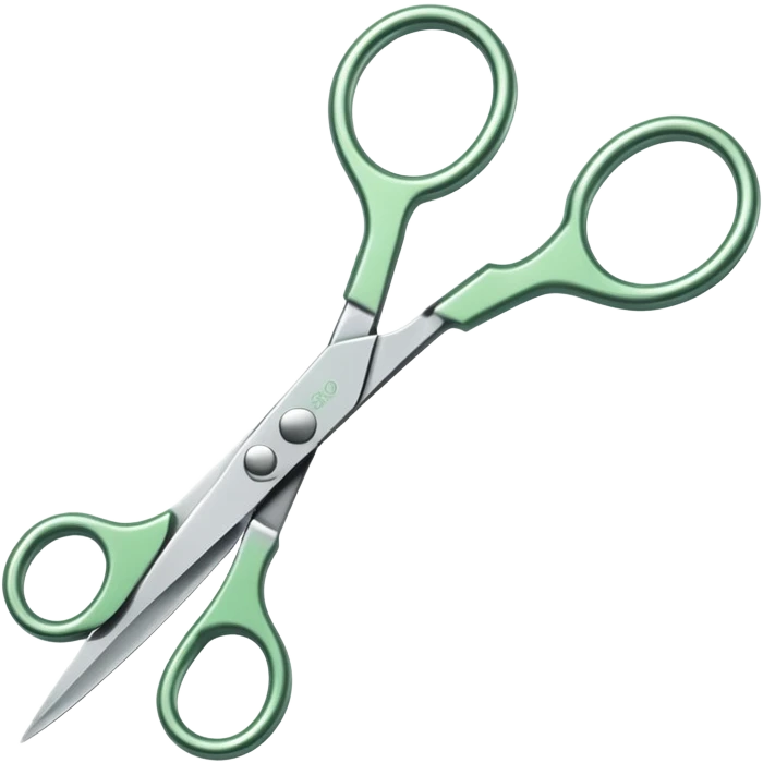 Light green scissor emoji