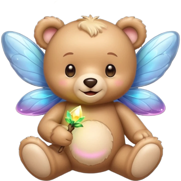 Teddy and fairy together emoji