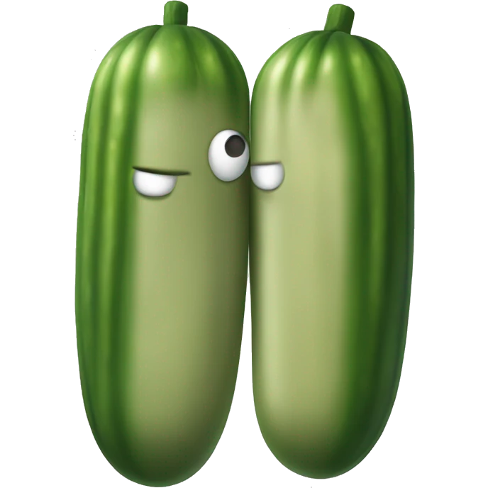 Pickle with muscles emoji