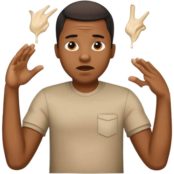  Black Man throwing up bdk  emoji