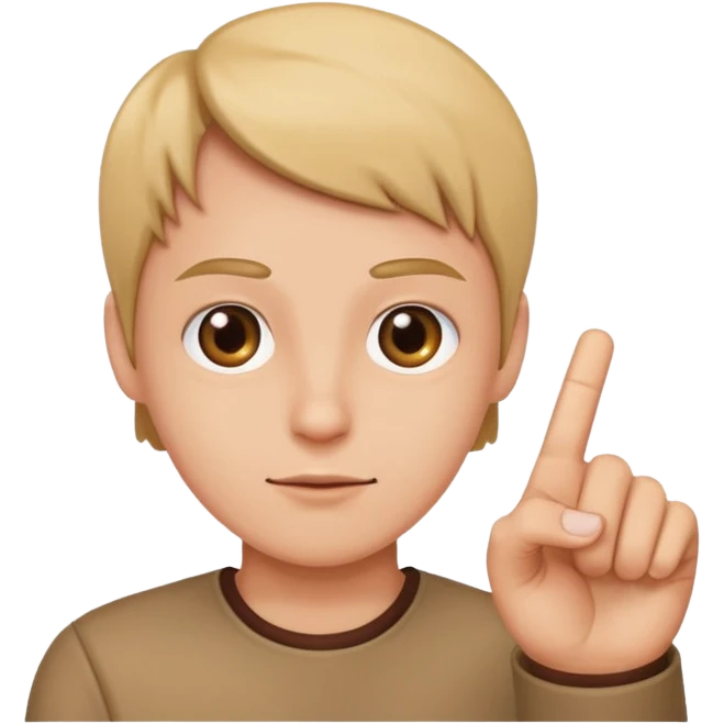 Straight face emoji flipping the bird emoji