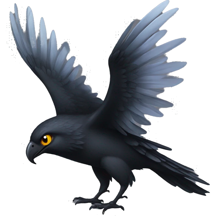 black wing emoji
