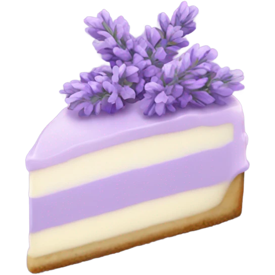 Lavender cheesecake emoji