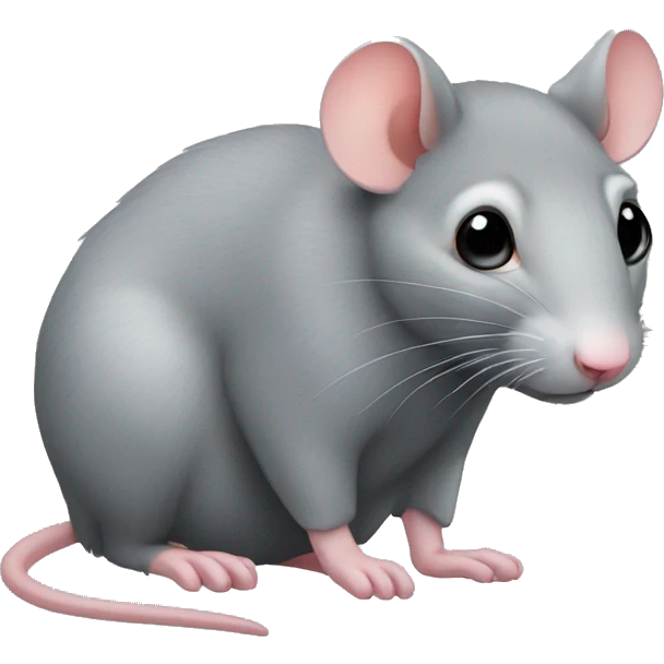 Grey rat emoji