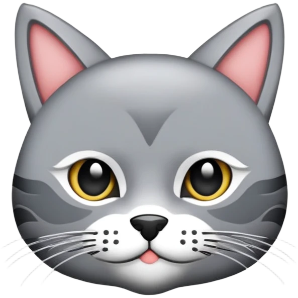 милый кот стандартного окраса играет с пауком emoji