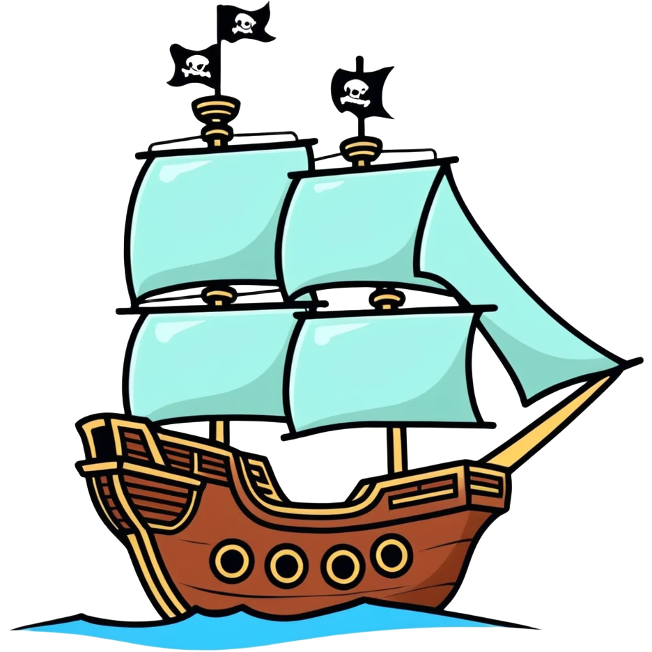 pirate ship emoji