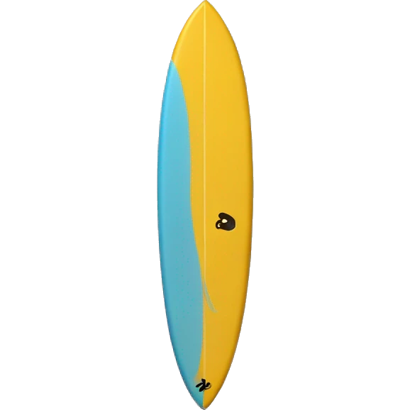 Deelfine una tabla de surf con gto encima emoji