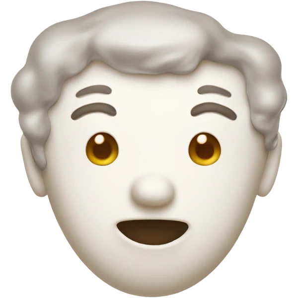 Face covered in milk liquid emoji