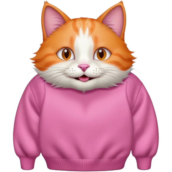 happy cat in a balenciaga sweater emoji