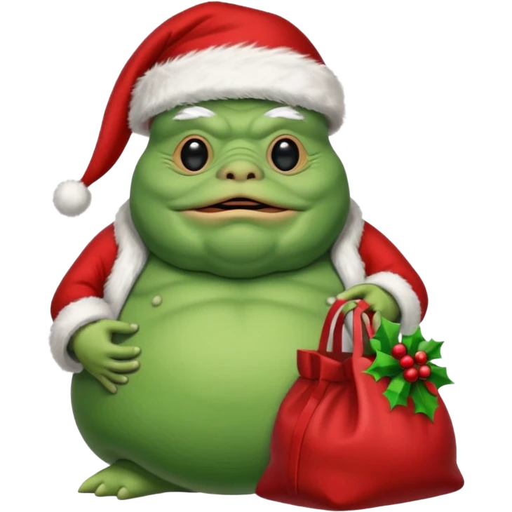 jabba the hutt santa emoji
